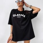 T-shirt oversize ROUGE Ola Voga czarny