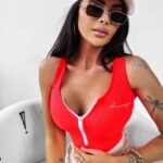 -wyprzedane-Body dopasowane QUILTY Ola Voga koralowe