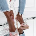 Czółenka satynowe Madam Secretti szampańskie