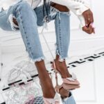 Czółenka satynowe Madam Secretti szampańskie