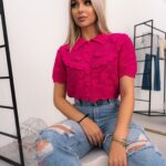 Bluzka sweterkowa Malina amarantowa