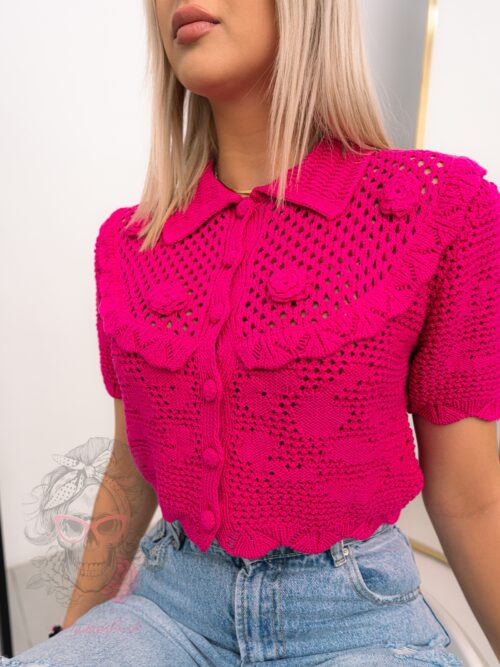 Bluzka sweterkowa Malina amarantowa