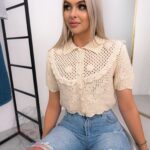 Bluzka sweterkowa Malina beżowa