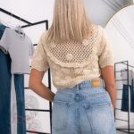 Bluzka sweterkowa Malina beżowa