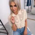 Bluzka sweterkowa Malina beżowa