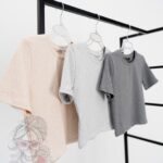 T-shirt short Poli beż melanż