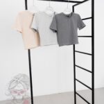 T-shirt short Poli beż melanż