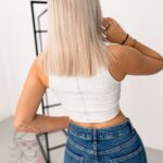 Top prążek Gure jasnoszary