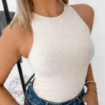 Top bokserka Dewan beżowy