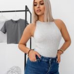 Top bokserka Dewan jasnoszary