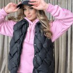 Kamizelka pleciona Hild czarna