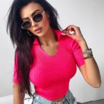 Bluzka z kołnierzykiem ARRAY Ola Voga n.róż