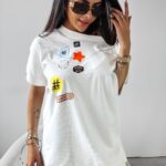 T-shirt oversize MULBERRY Ola Voga ecru