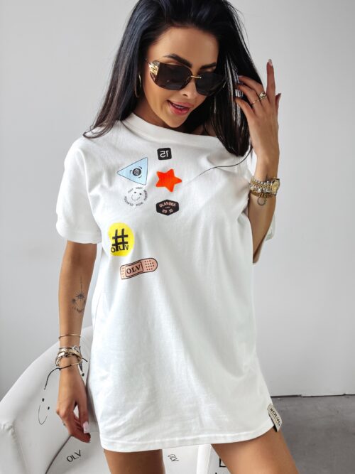 T-shirt oversize MULBERRY Ola Voga ecru