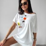 T-shirt oversize MULBERRY Ola Voga ecru