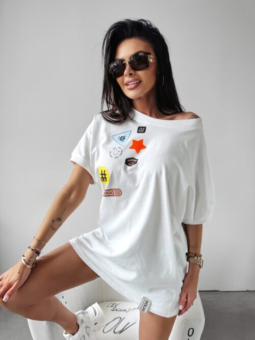 T-shirt oversize MULBERRY Ola Voga ecru