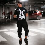 T-shirt bawełniany męski Haze Ola Voga czarny