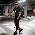 T-shirt bawełniany męski Haze Ola Voga czarny