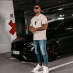 T-shirt bawełniany męski Haze Ola Voga beżowy