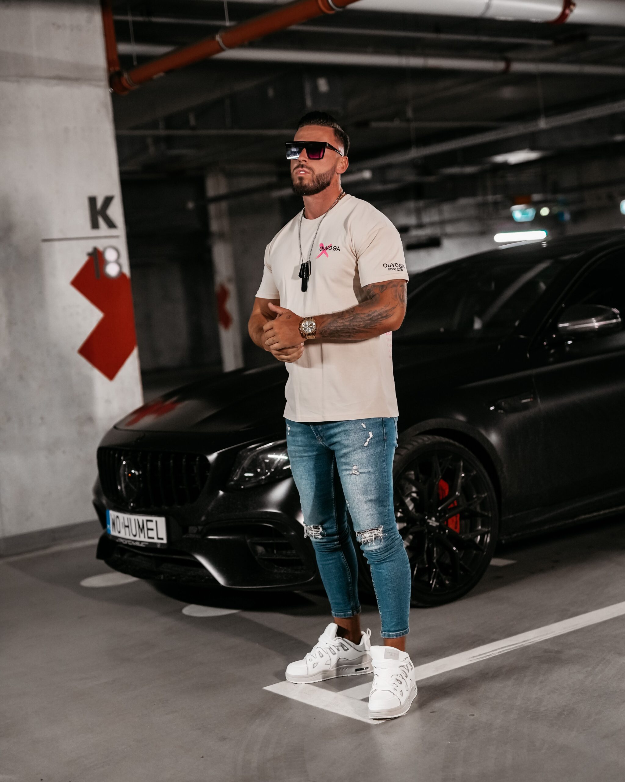 T-shirt bawełniany męski Haze Ola Voga beżowy T-shirt bawełniany męski Haze Ola Voga beżowy