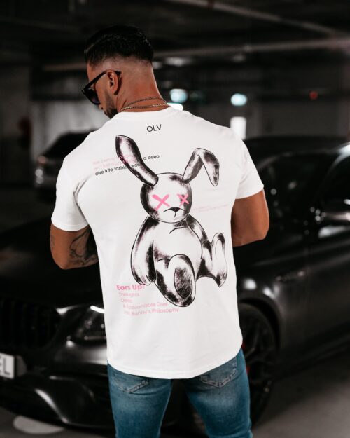 T-shirt bawełniany męski Haze Ola Voga ecru