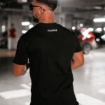 T-shirt męski logowany Grecos Men Ola Voga czarny