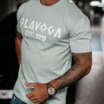 T-shirt męski logowany Grecos Men Ola Voga j.szary