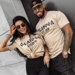 T-shirt damski Grecos Ola Voga beżowy