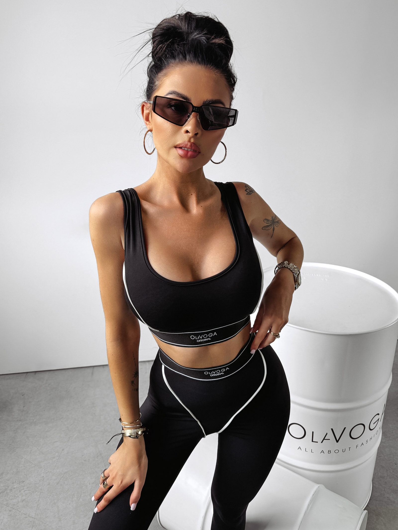 Komplet przylegający Femme Ola Voga czarny