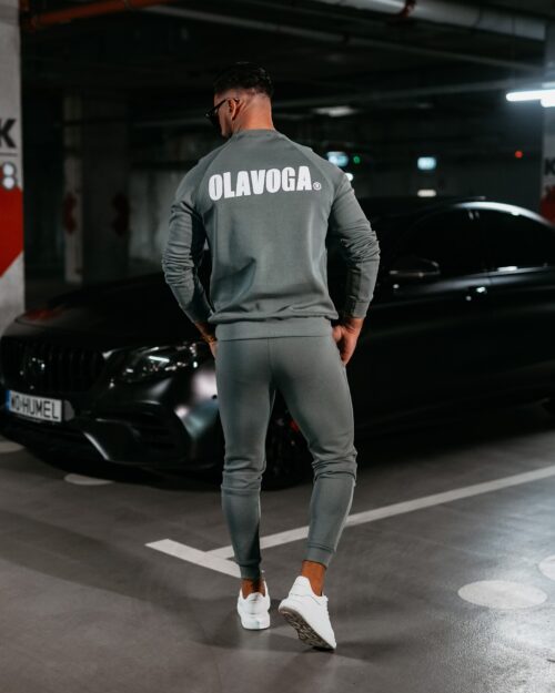 Komplet męski z przeszyciami Bolter Ola Voga khaki