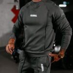 Komplet męski z przeszyciami Bolter Ola Voga grafitowy