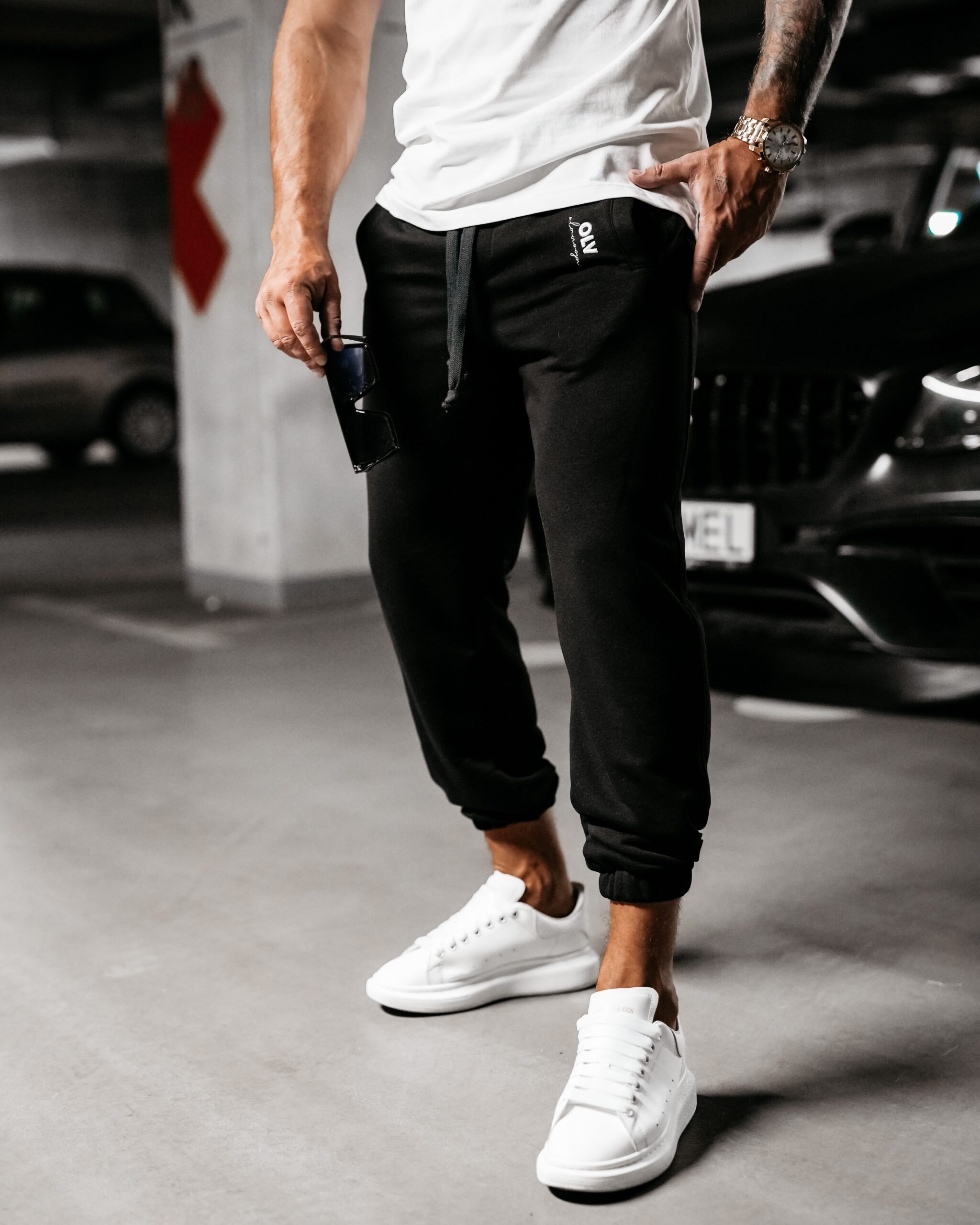 Spodnie męskie dresowe Barton Ola Voga czarne Spodnie męskie dresowe Barton Ola Voga czarne