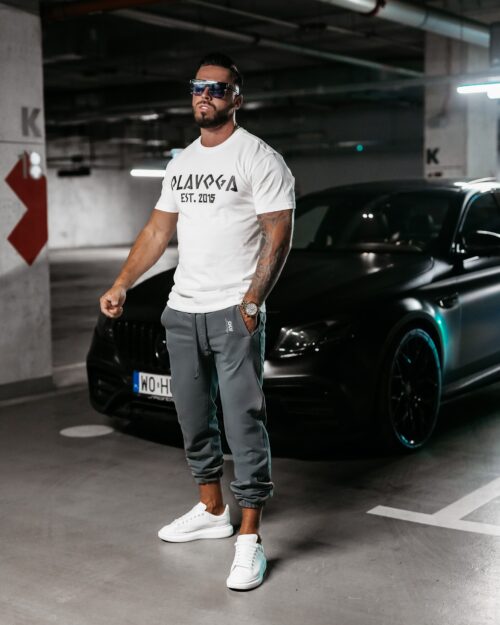 Spodnie męskie dresowe Barton Ola Voga grafitowe