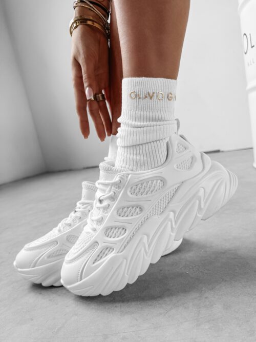 Skarpetki 3-PAK damskie za kostkę Kana Ola Voga białe