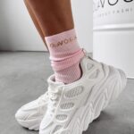 Skarpetki 3-PAK damskie za kostkę Kana Ola Voga pudrowy róż