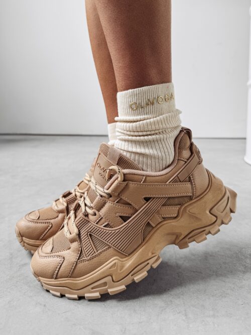 Skarpetki 3-PAK damskie za kostkę Kana Ola Voga beżowe