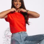 T-shirt basic Ader ceglany