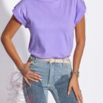 T-shirt basic Ader fioletowy