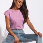 T-shirt basic Ader pudrowy