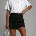 Spódniczka mini z kieszeniami Dafs czarna