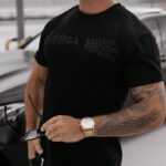 T-shirt męski bawełniany Zone Ola Voga czarny