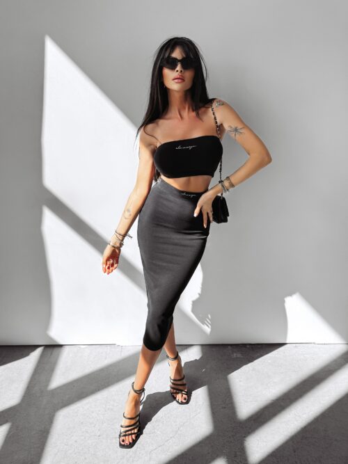 -wyprzedane-Komplet dopasowany Honey Ola Voga czarny