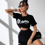 Komplet welurowy Couture Ola Voga czarny