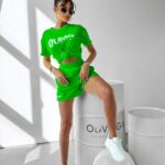 Komplet welurowy Couture Ola Voga zielony