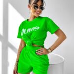 Komplet welurowy Couture Ola Voga zielony