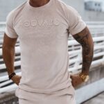 Komplet męski welurowy Striker Ola Voga beżowy