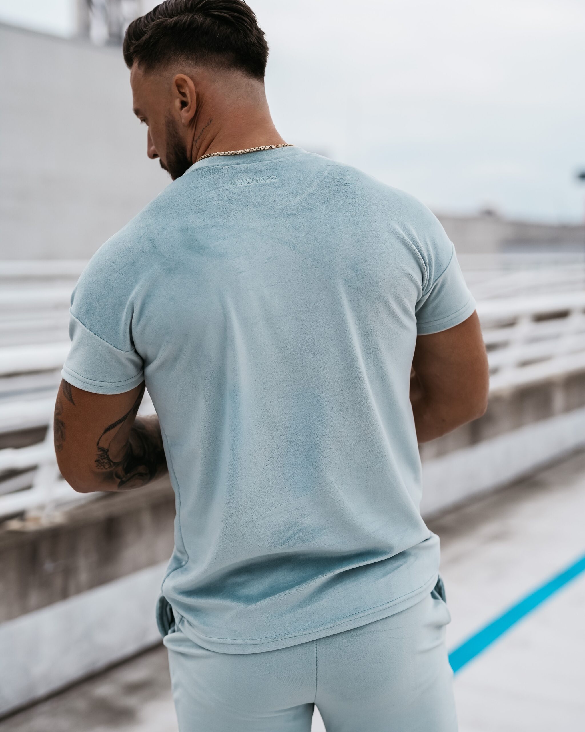 Komplet męski welurowy Striker Ola Voga miętowy