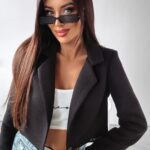 Marynarka krótka Nessa Ola Voga czarna