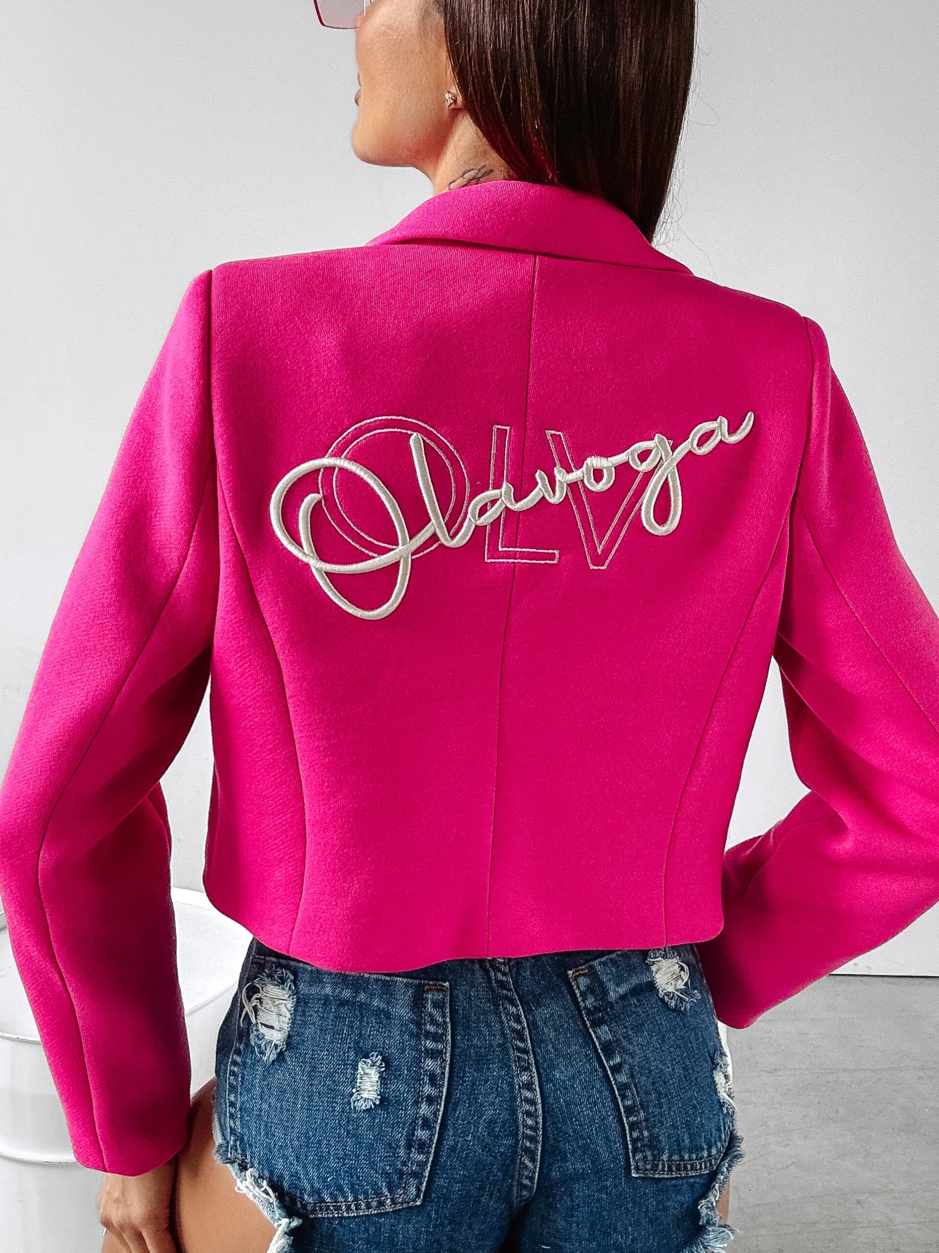 Marynarka krótka Nessa Ola Voga fuksja Marynarka krótka Nessa Ola Voga fuksja