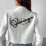 Marynarka krótka Nessa Ola Voga ecru